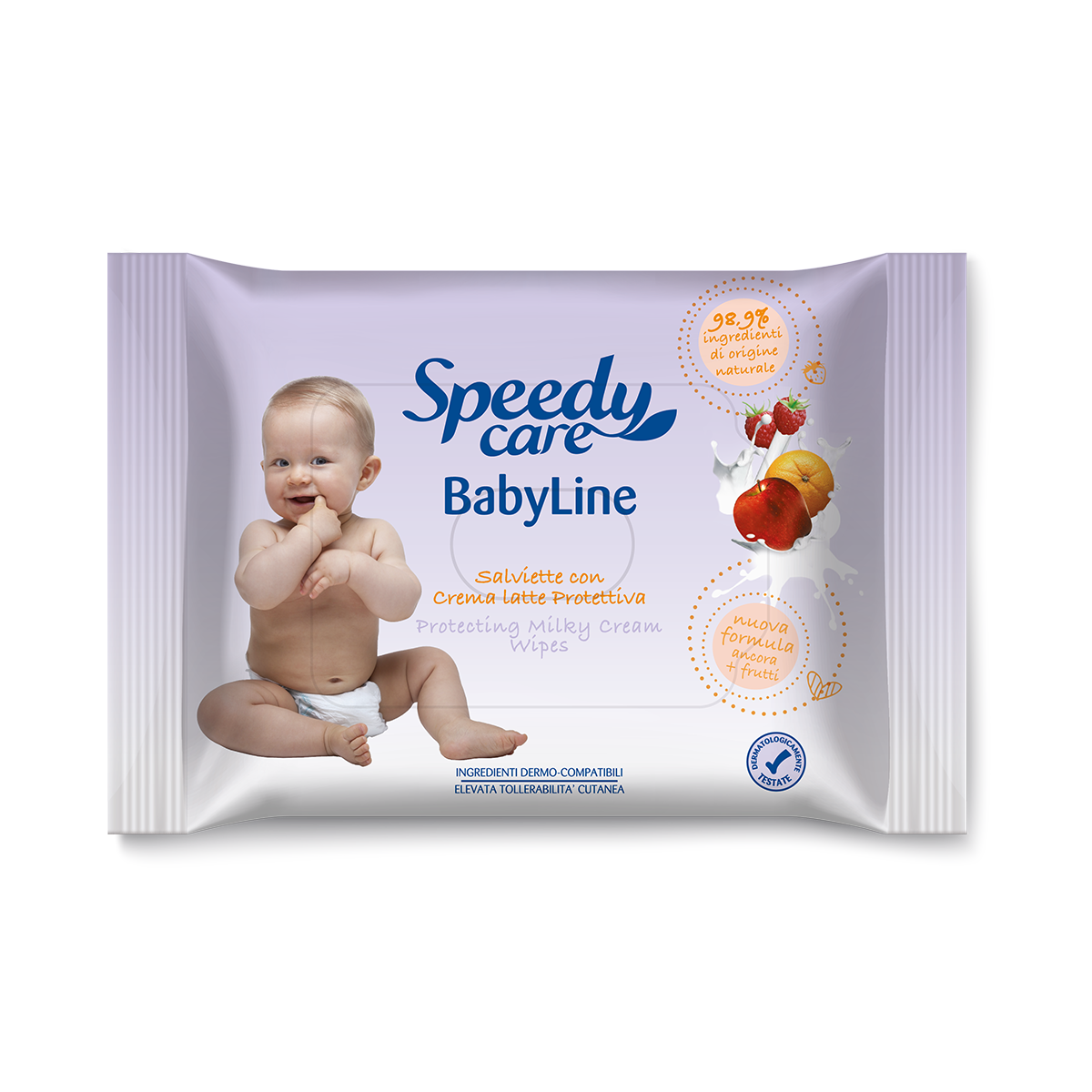 salviette umidificate bimbo crema latte