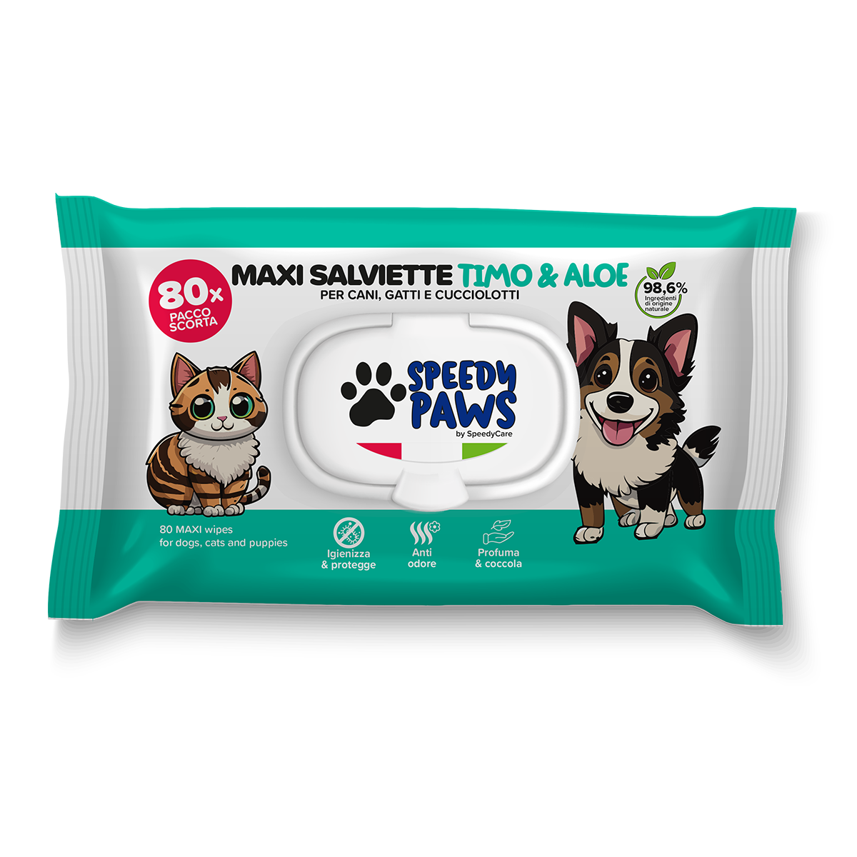 Speedy Paws - Maxi Salviette Timo & Aloe