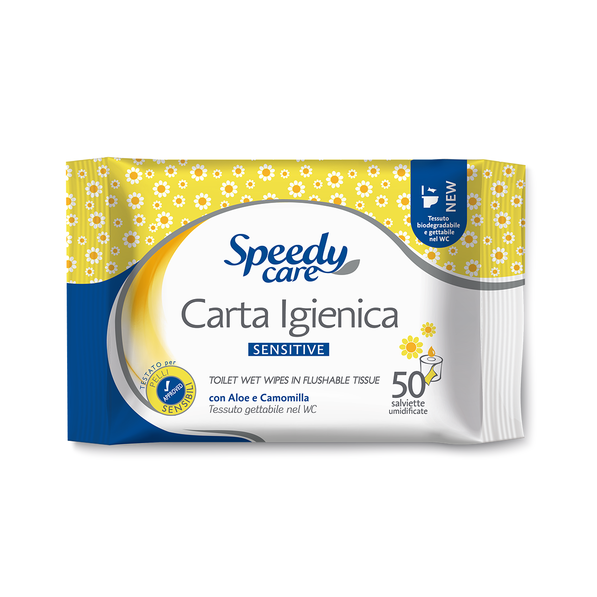 Salviette carta igienica umidificata