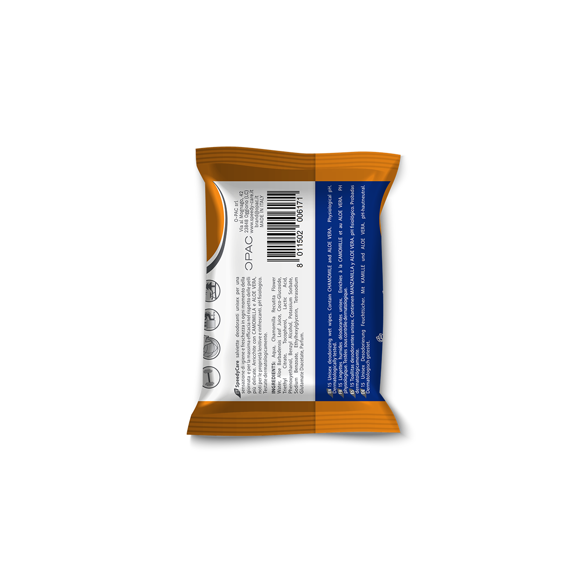 Salviette deodoranti retro pacchetto mini