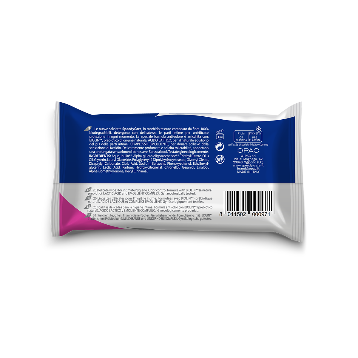 Salviette intime antiodore retro
