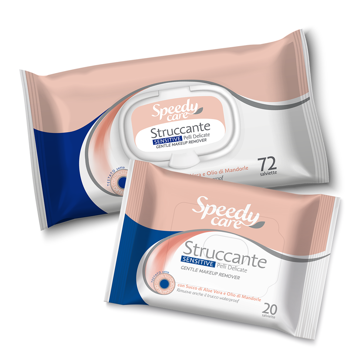 Salviette struccanti sensitive coppia